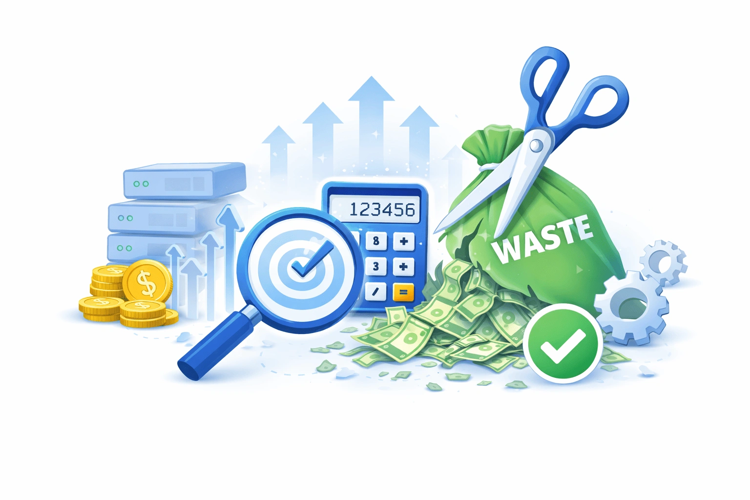 Cloud cost optimization illustration