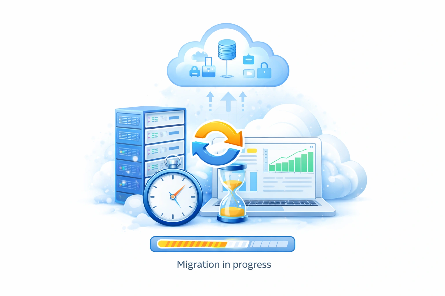 Cloud migration illustration